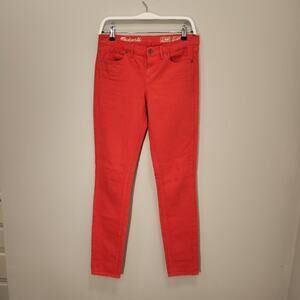 Madewell Skinny Skinny Jeans Red - Size 27